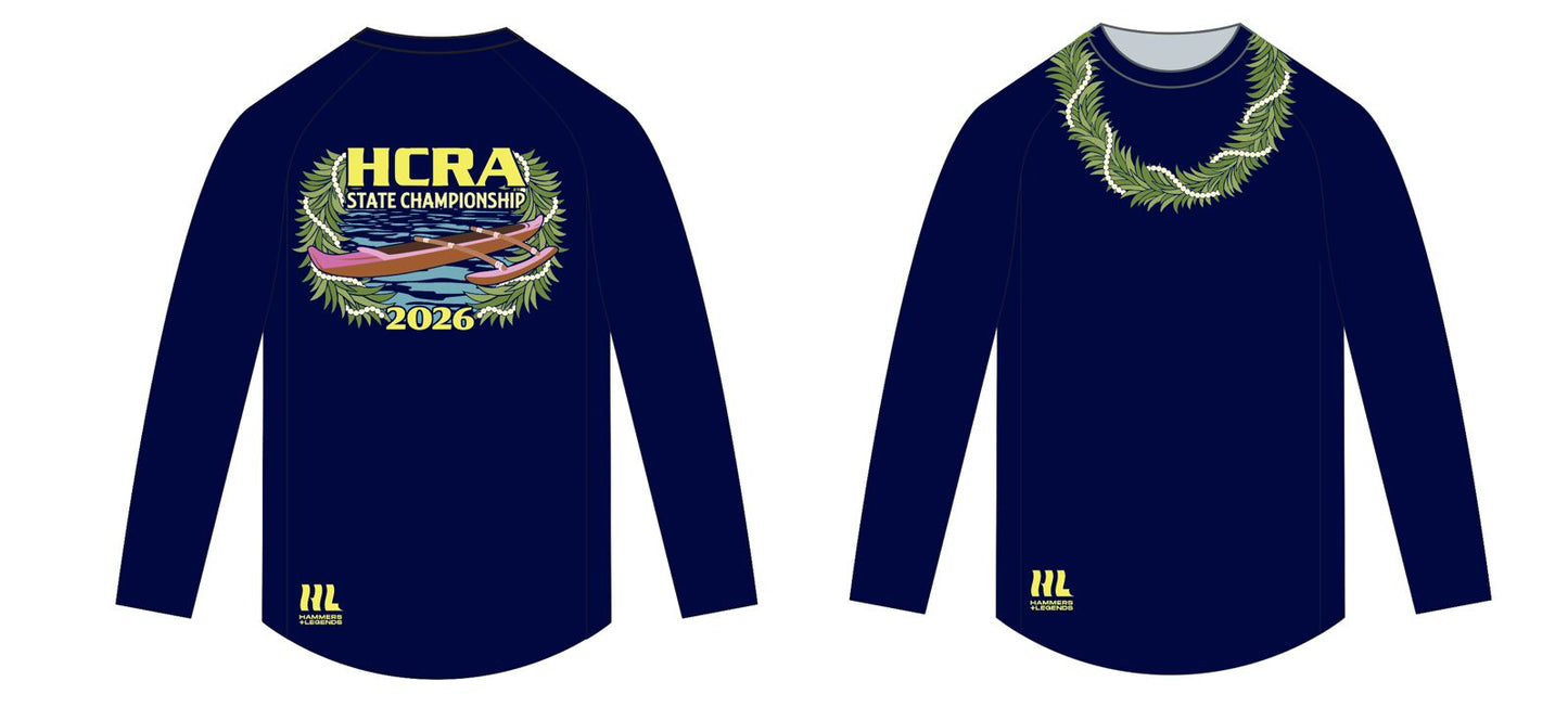 #8 Hammers+Legends Long Sleeve Titan Shirt Navy Unisex