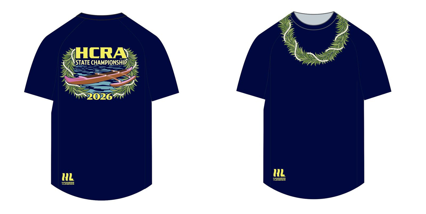 #7 Hammers+Legends Short Sleeve Titan Shirt Navy Unisex