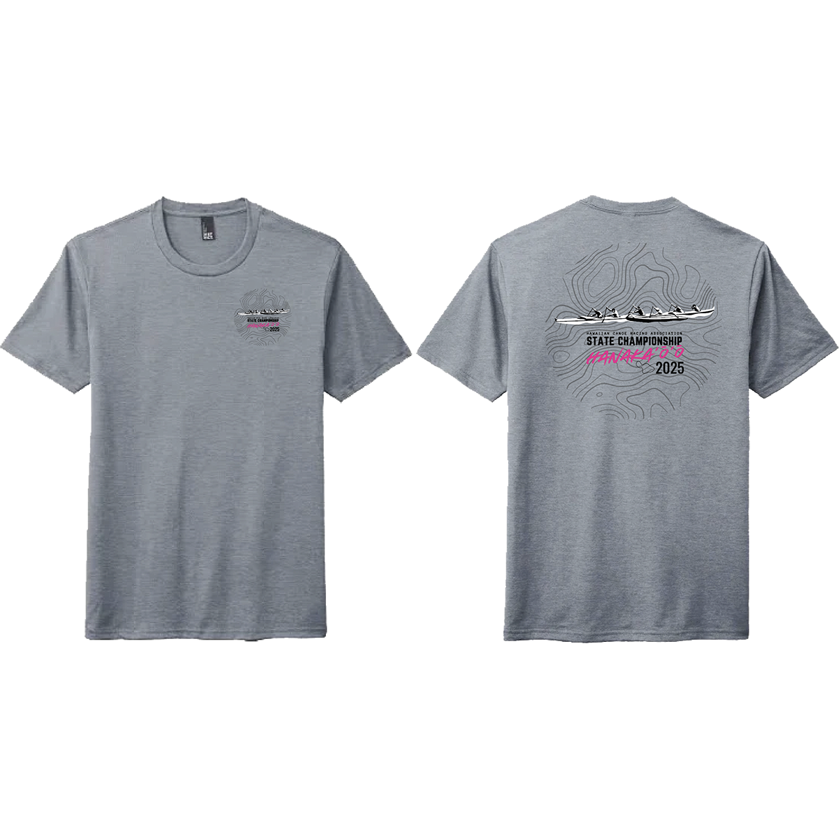Short Sleeve Topographic Trek Triblend Flint Grey (O25)