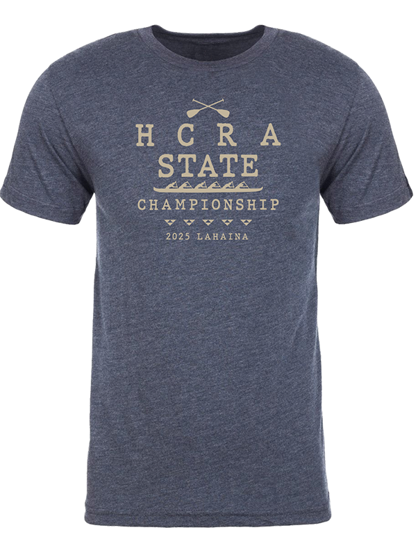 Short Sleeve Iwa Birds Triblend Navy T-Shirt (O25)