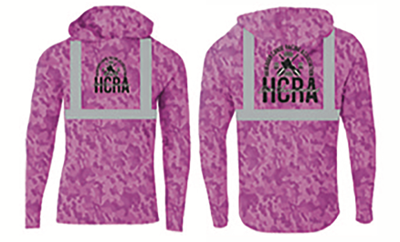 #5 2026 Long Sleeve UPF Hoodie Pink Camo w/reflective stripes
