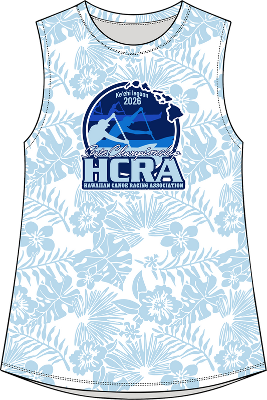 #10 WAHINE DriFit Tank style with floral print